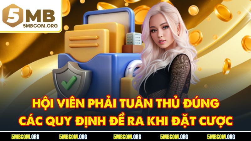 Hội viên phải tuân thủ đúng các quy định đề ra khi đặt cược